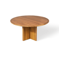 Sydney Slatted Round Dining Table 60"