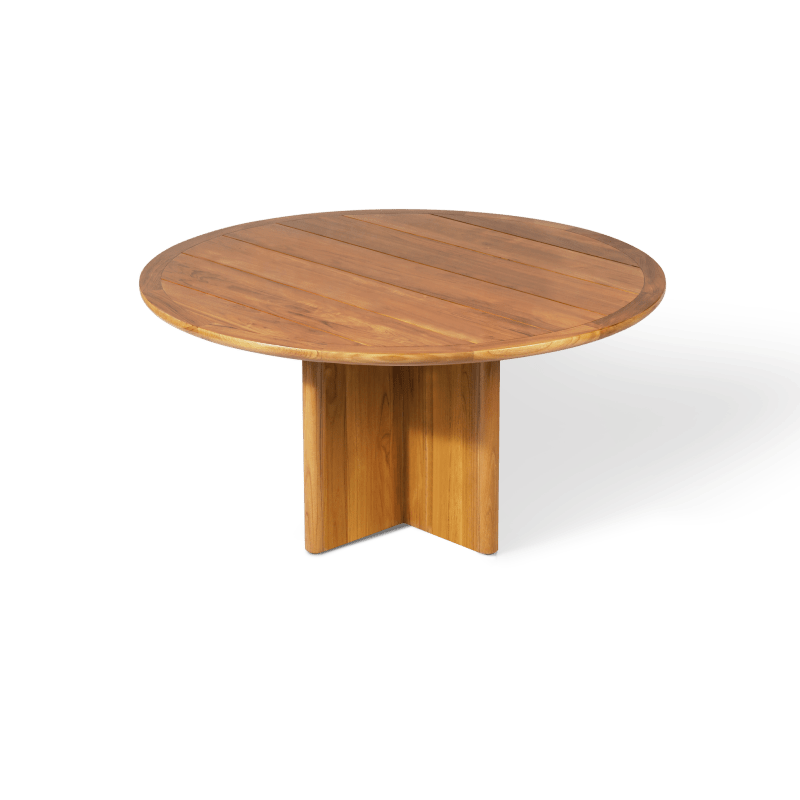 Sydney Slatted Round Dining Table 60"
