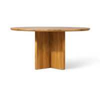 Sydney Slatted Round Dining Table 60"