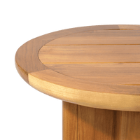 Sydney Slatted Round Side Table