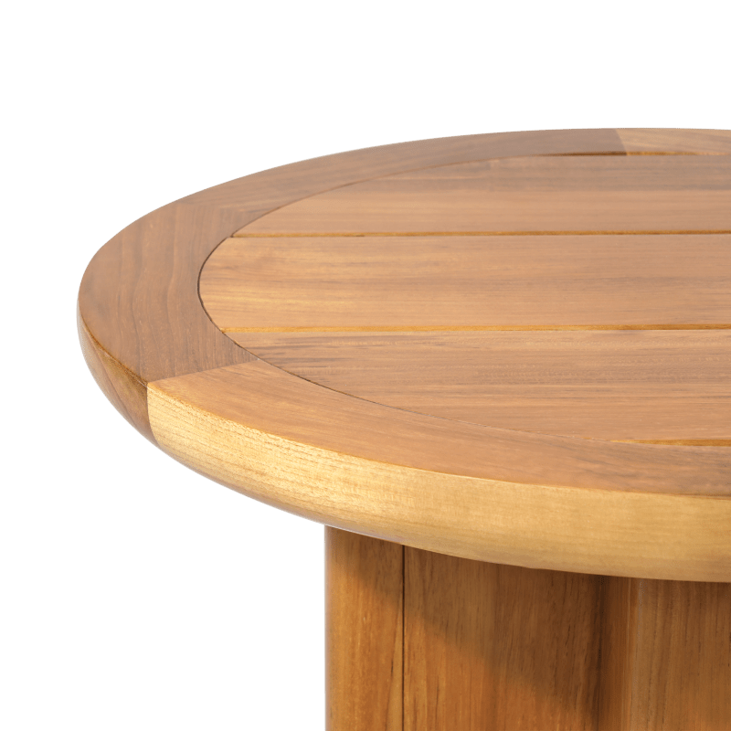 Sydney Slatted Round Side Table