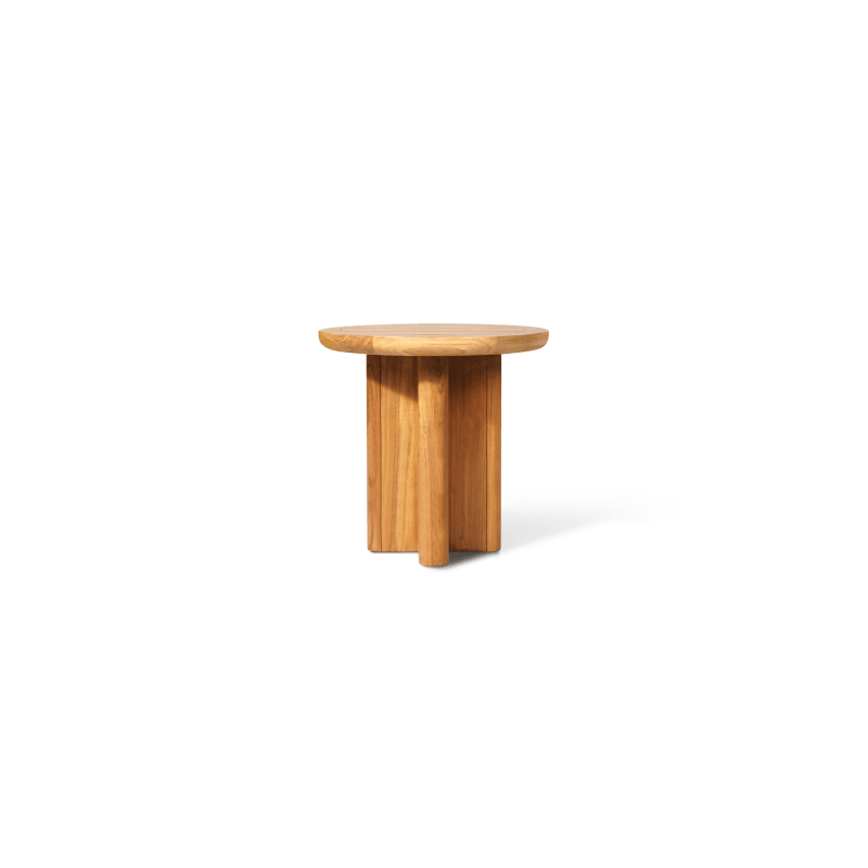 Sydney Slatted Round Side Table