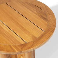 Sydney Slatted Round Side Table