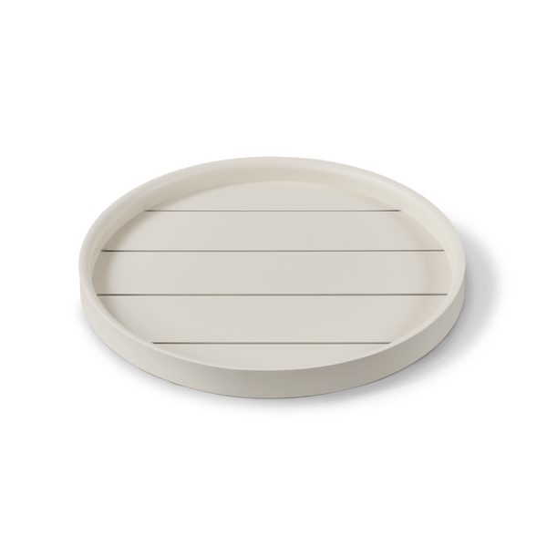 Tavola Round Tray 18" | Aluminum Bone, ,