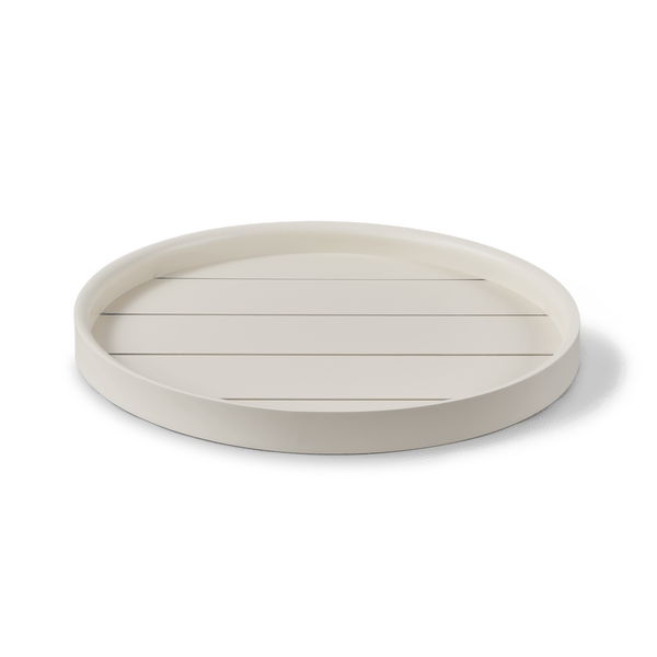 Tavola Round Tray 18" | Aluminum Bone, ,