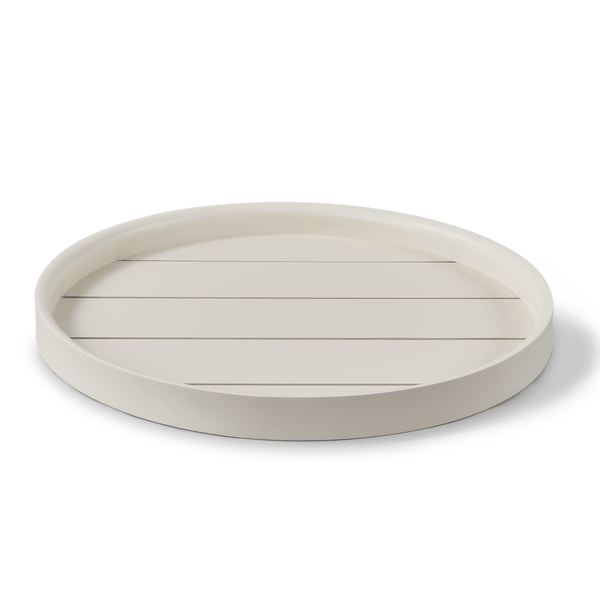 Tavola Round Tray 24" | Aluminum Bone, ,