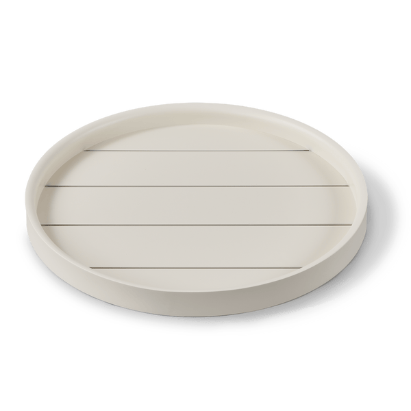 Tavola Round Tray 24" | Aluminum Bone, ,