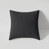 Throw Pillow - Sorrento Stripe Slate | Sorrento Stripe Slate, 18x18,