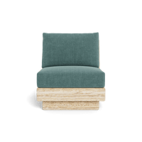 Tulum Travertine Armless Lounge Chair