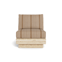 Tulum Travertine Armless Lounge Chair