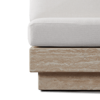Tulum Travertine Armless Lounge Chair
