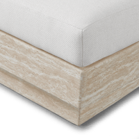 Tulum Travertine Armless Lounge Chair