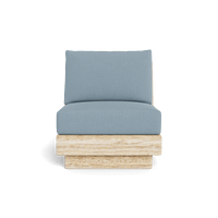 Tulum Travertine Armless Lounge Chair