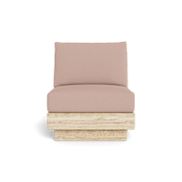 Tulum Travertine Armless Lounge Chair