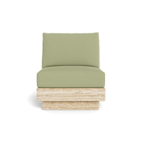 Tulum Travertine Armless Lounge Chair