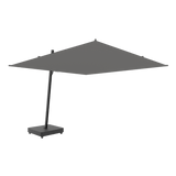 Versa Px Cantilever Umbrella Set | Aluminum Black, Aluminum Black, Flanelle