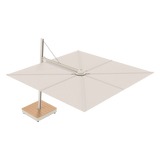 Versa Px Cantilever Umbrella Set | Aluminum Grey Beige, Aluminum Grey Beige, Canvas