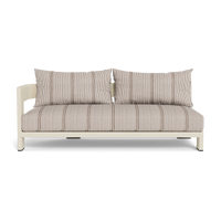 Victoria Aluminum 2 Seat 1 Arm Left