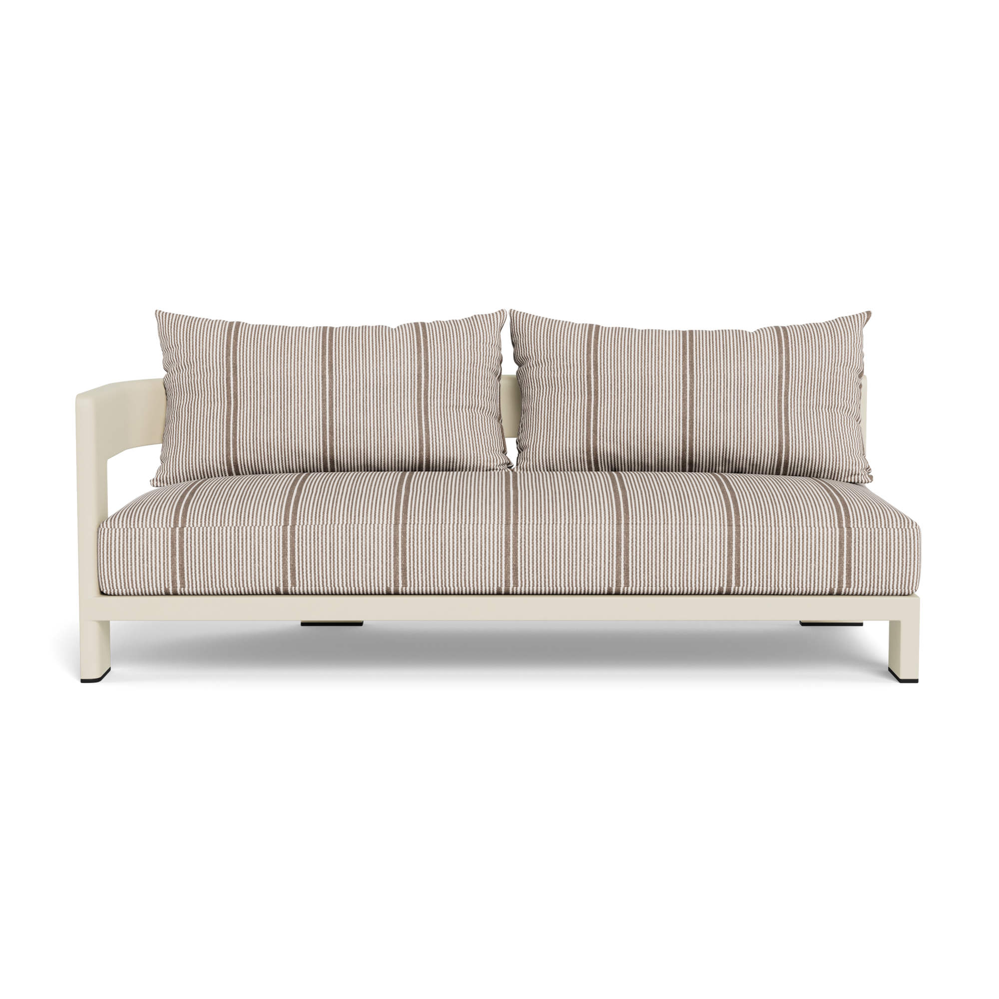 Victoria Aluminum 2 Seat 1 Arm Left