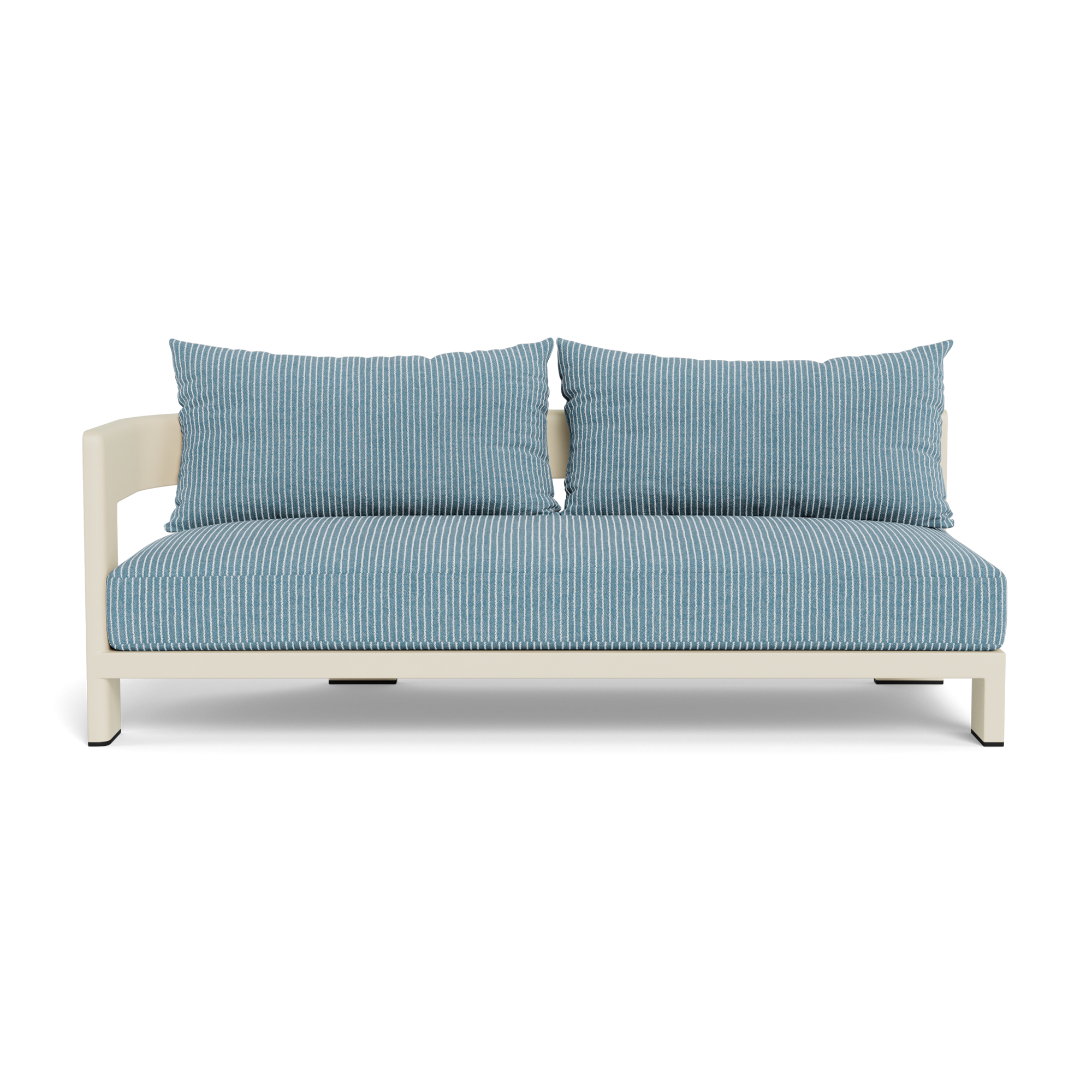Victoria Aluminum 2 Seat 1 Arm Left