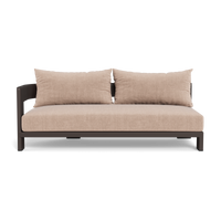 Victoria Aluminum 2 Seat 1 Arm Left