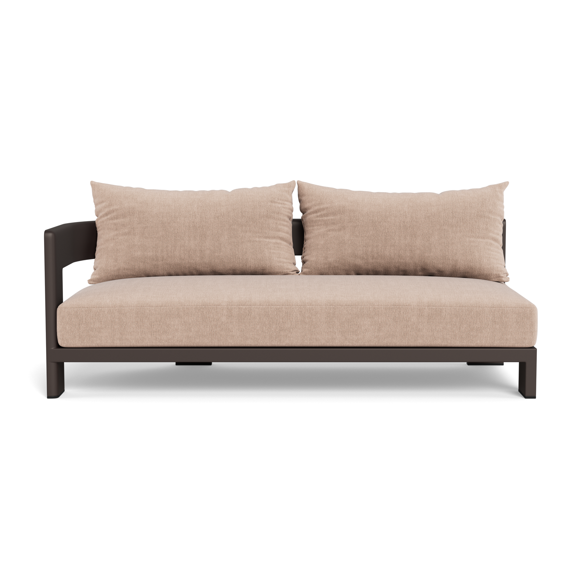 Victoria Aluminum 2 Seat 1 Arm Left