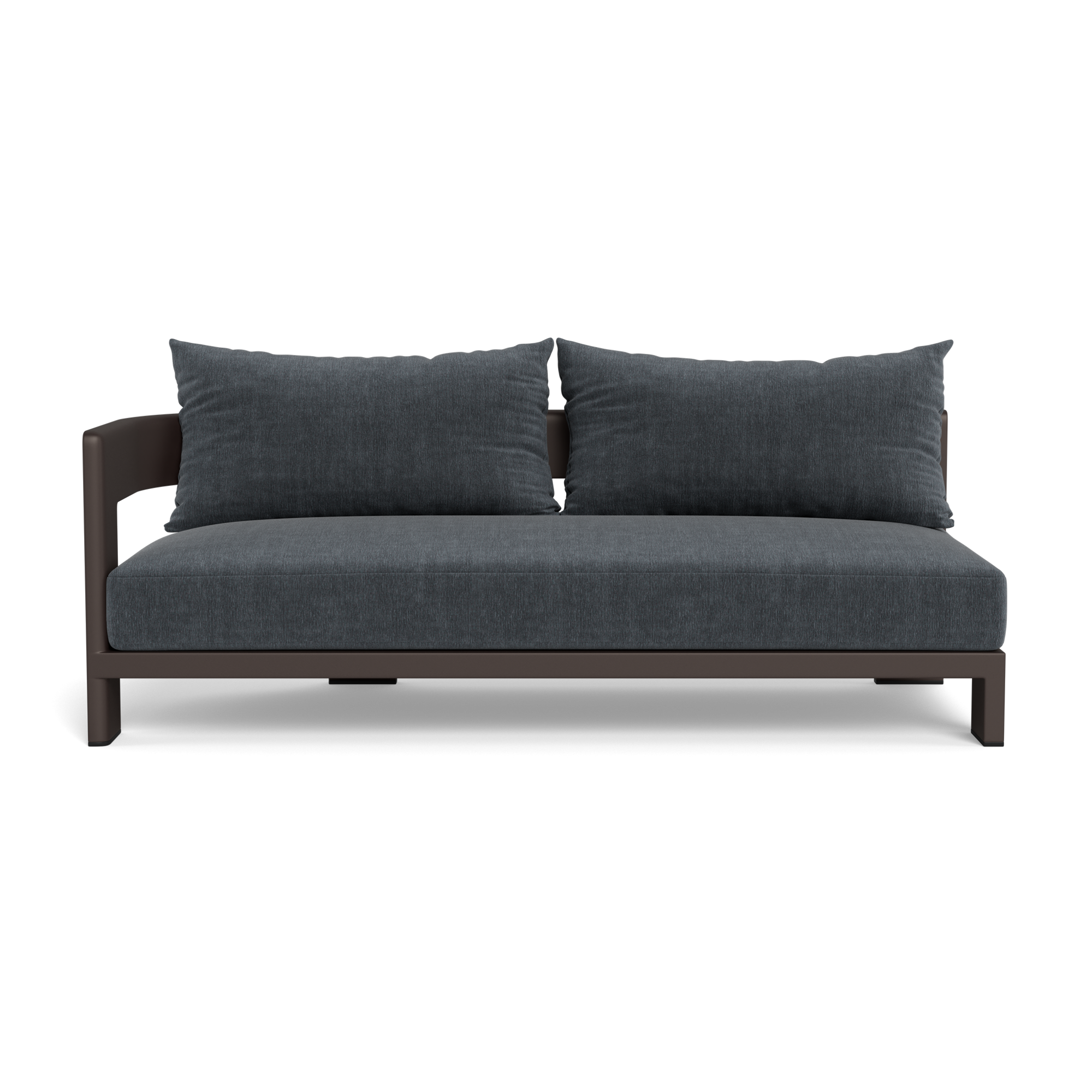 Victoria Aluminum 2 Seat 1 Arm Left