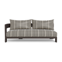 Victoria Aluminum 2 Seat 1 Arm Left