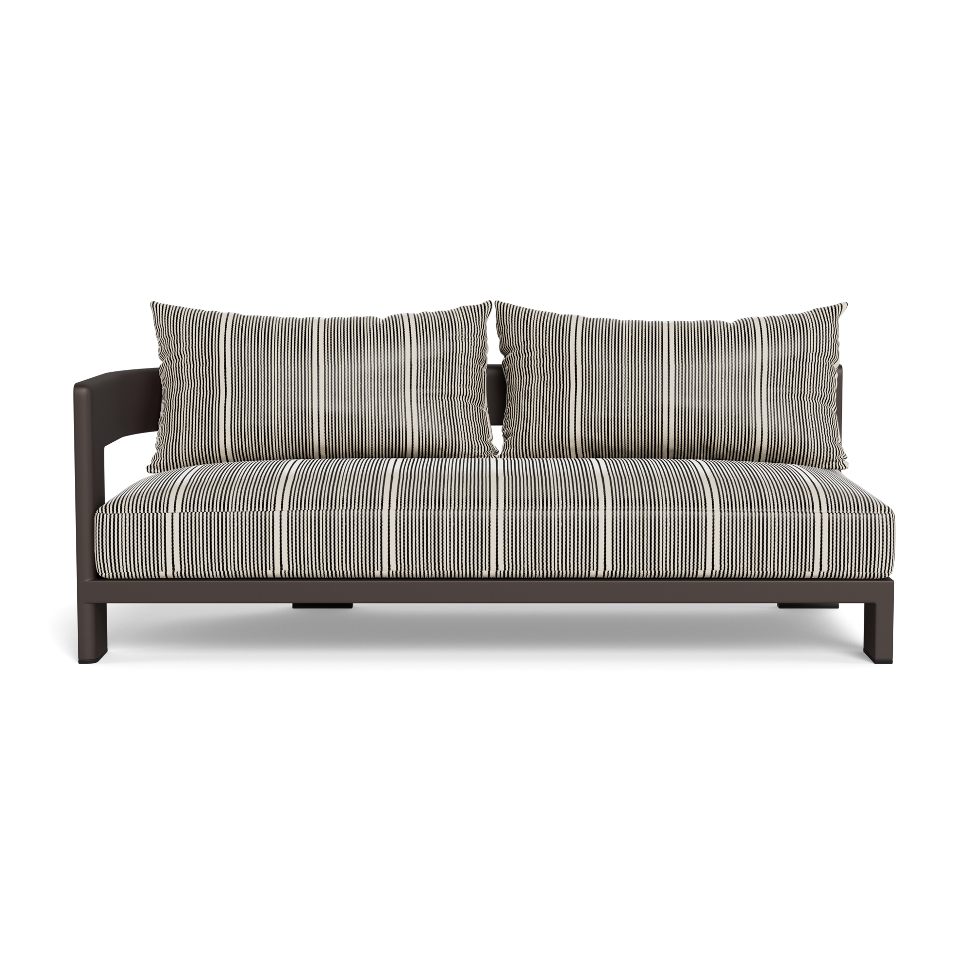 Victoria Aluminum 2 Seat 1 Arm Left