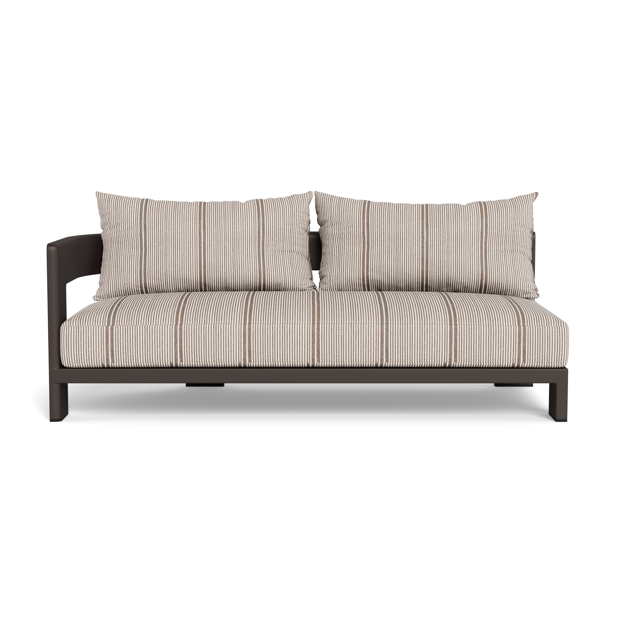Victoria Aluminum 2 Seat 1 Arm Left