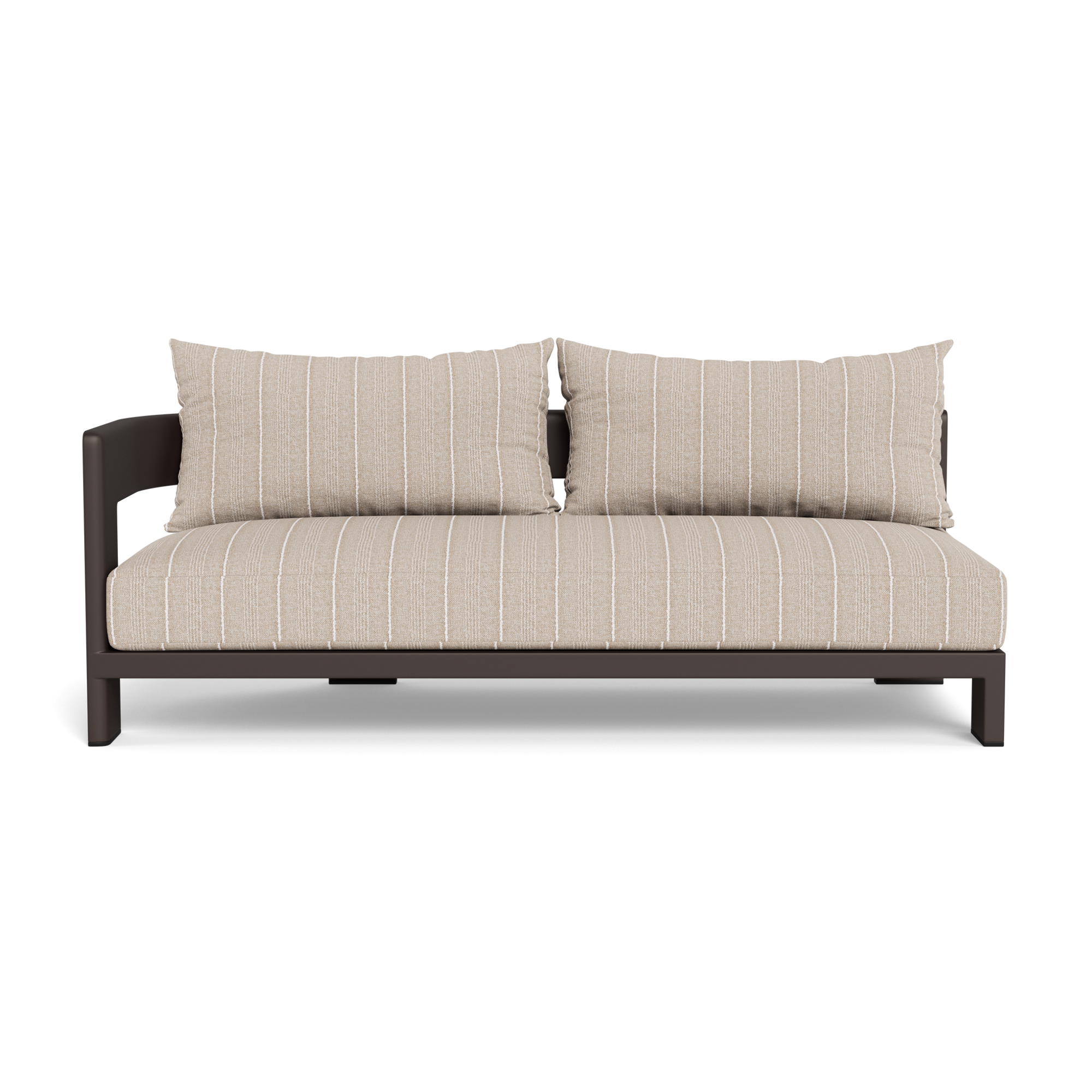 Victoria Aluminum 2 Seat 1 Arm Left