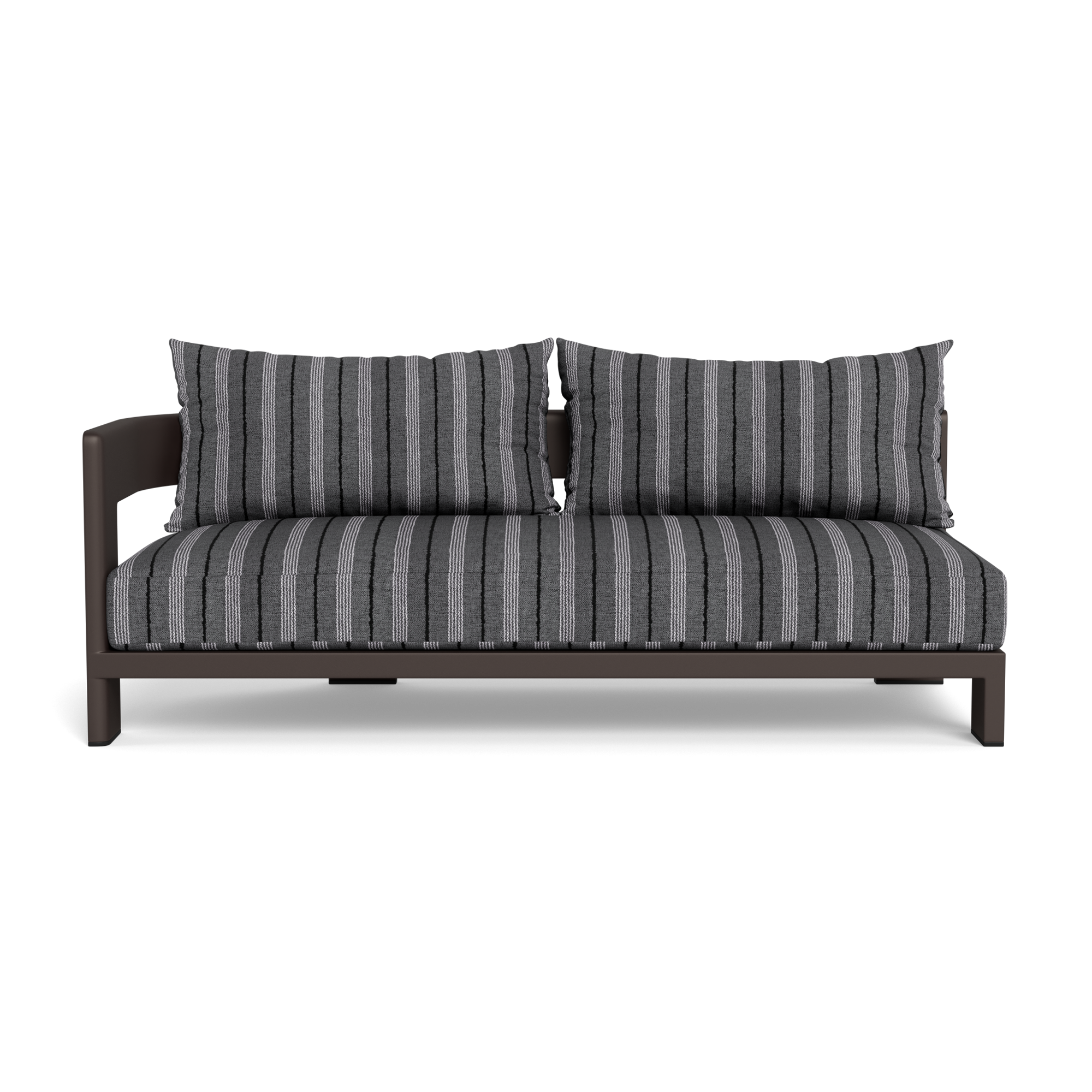 Victoria Aluminum 2 Seat 1 Arm Left