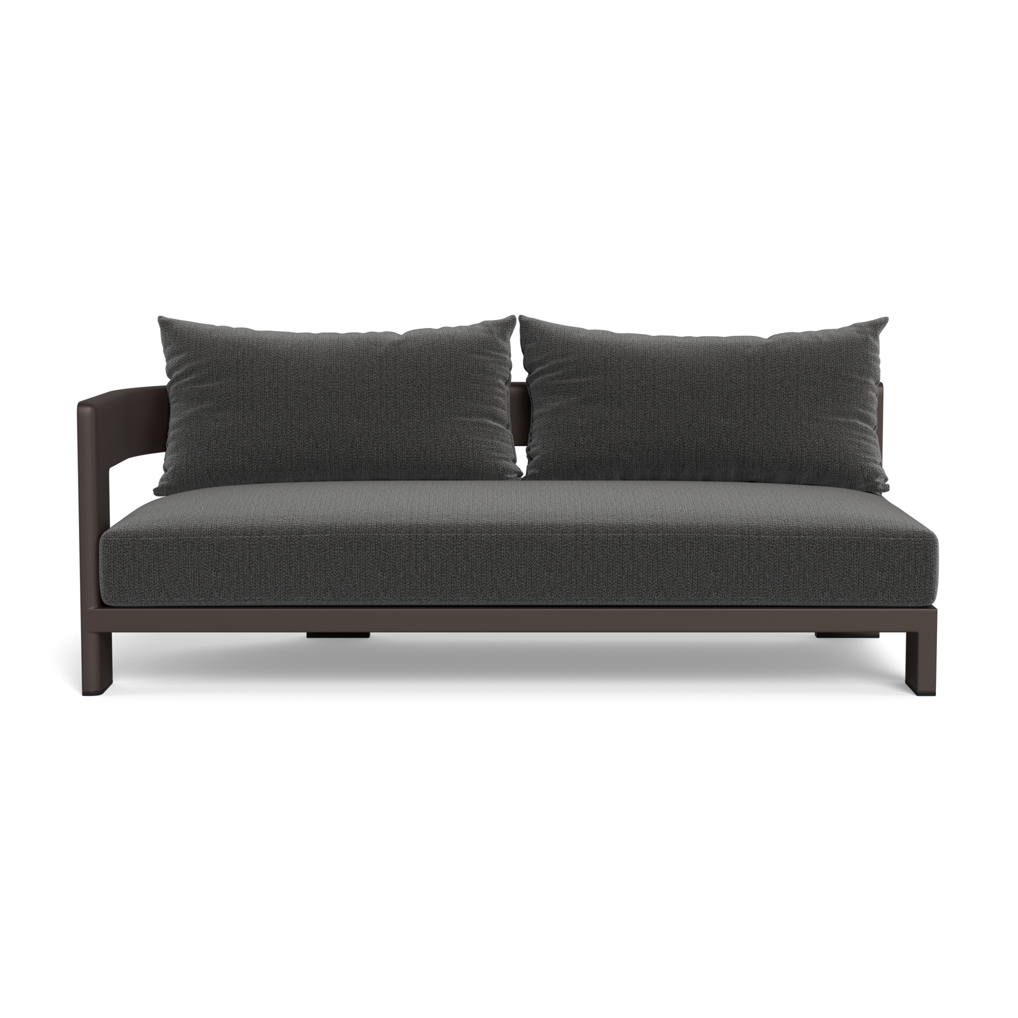 Victoria Aluminum 2 Seat 1 Arm Left