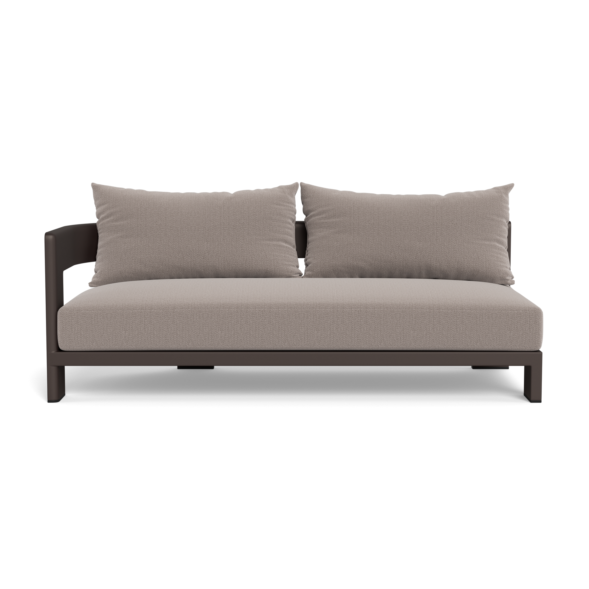 Victoria Aluminum 2 Seat 1 Arm Left