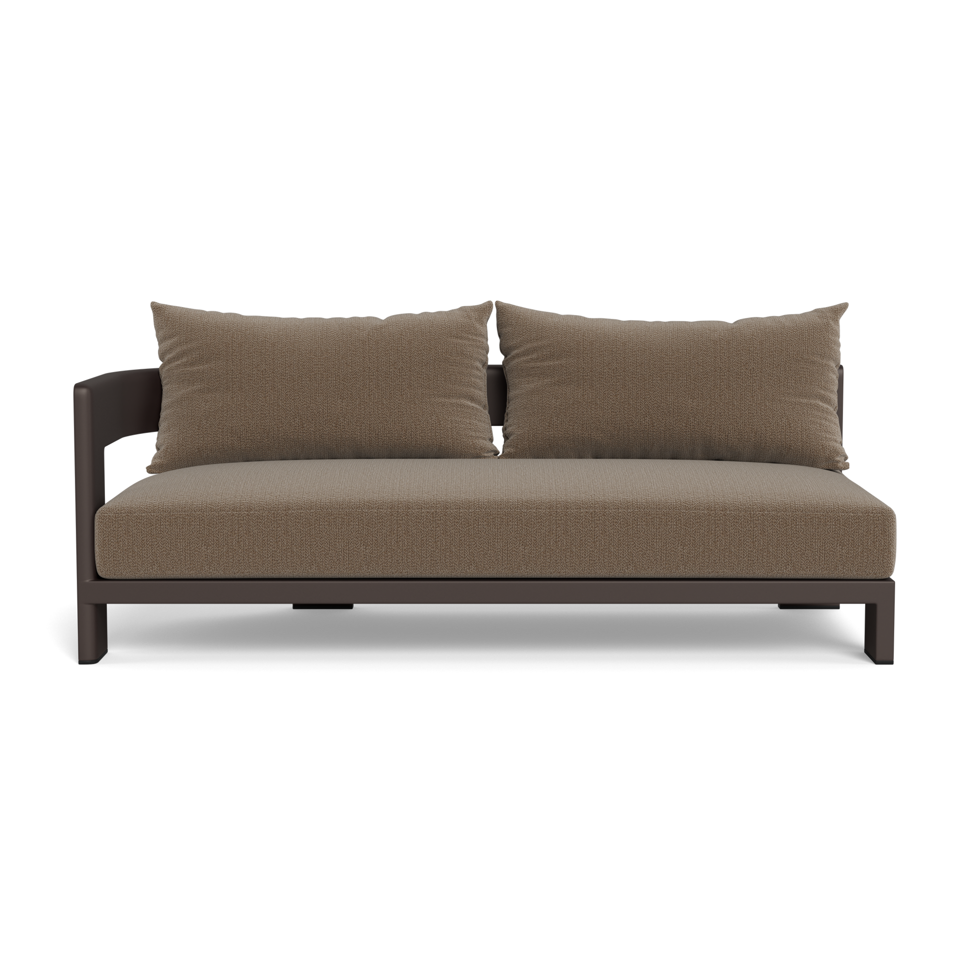 Victoria Aluminum 2 Seat 1 Arm Left