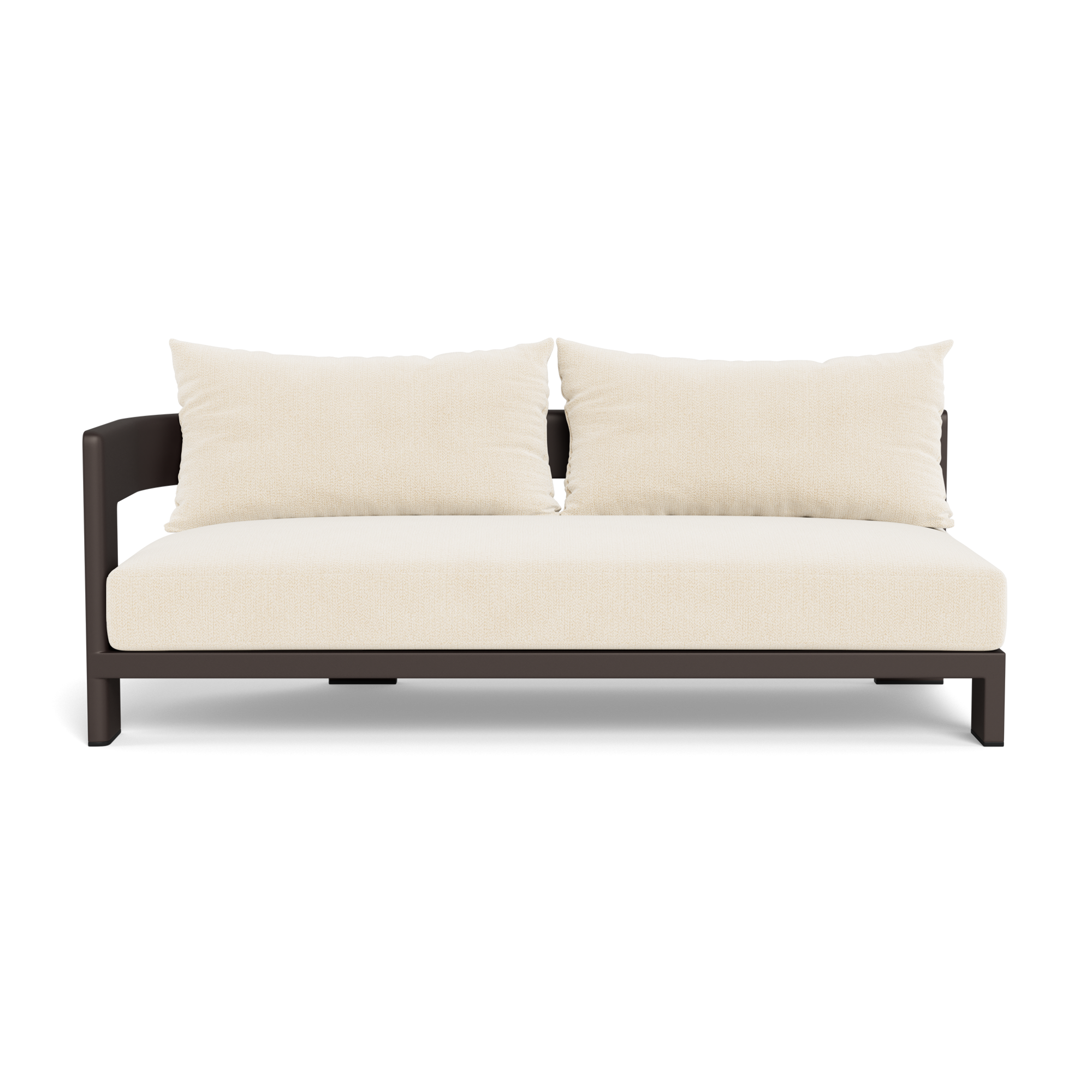 Victoria Aluminum 2 Seat 1 Arm Left