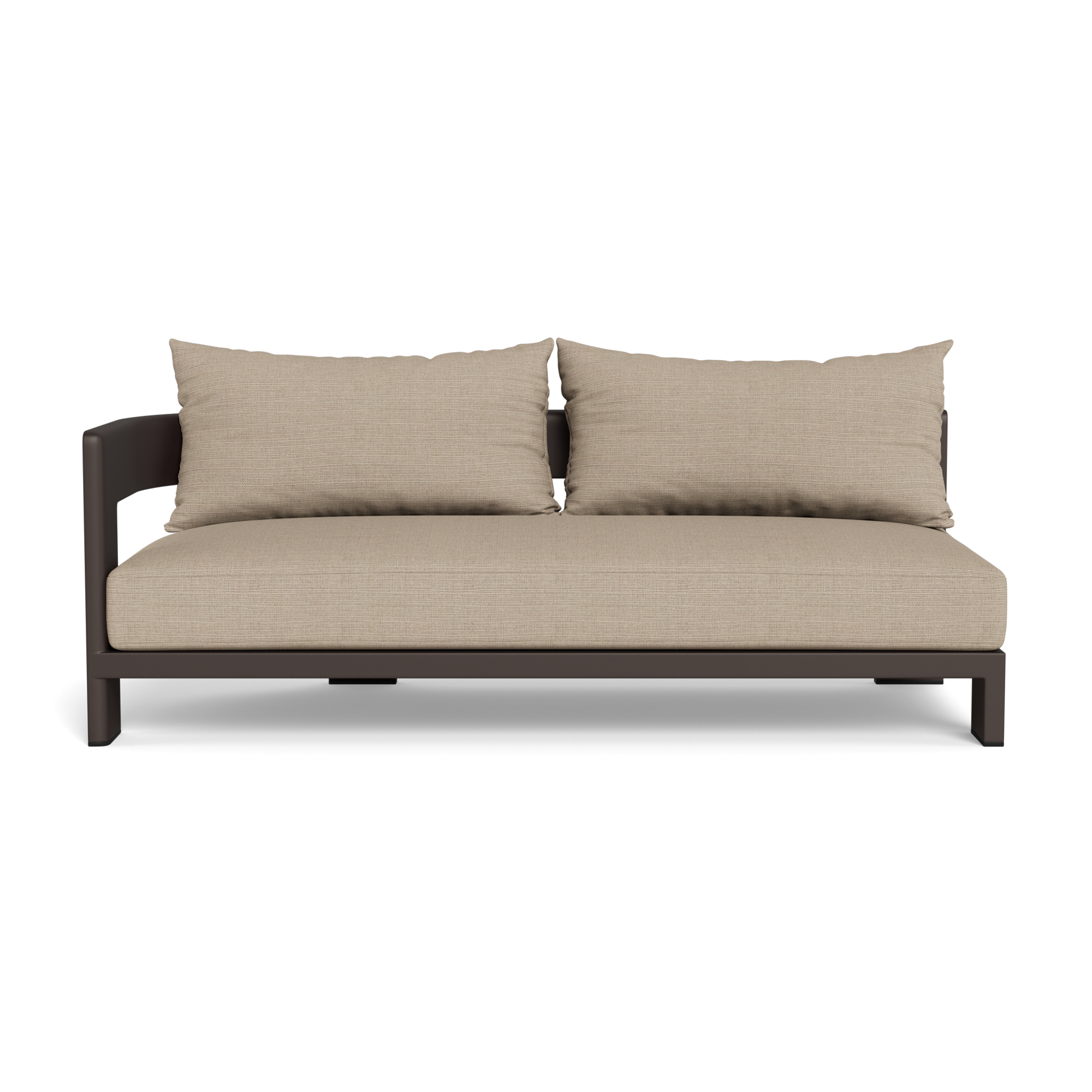 Victoria Aluminum 2 Seat 1 Arm Left