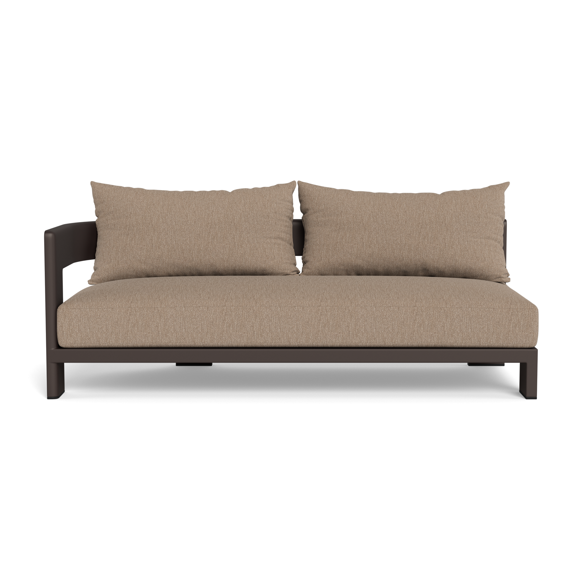 Victoria Aluminum 2 Seat 1 Arm Left