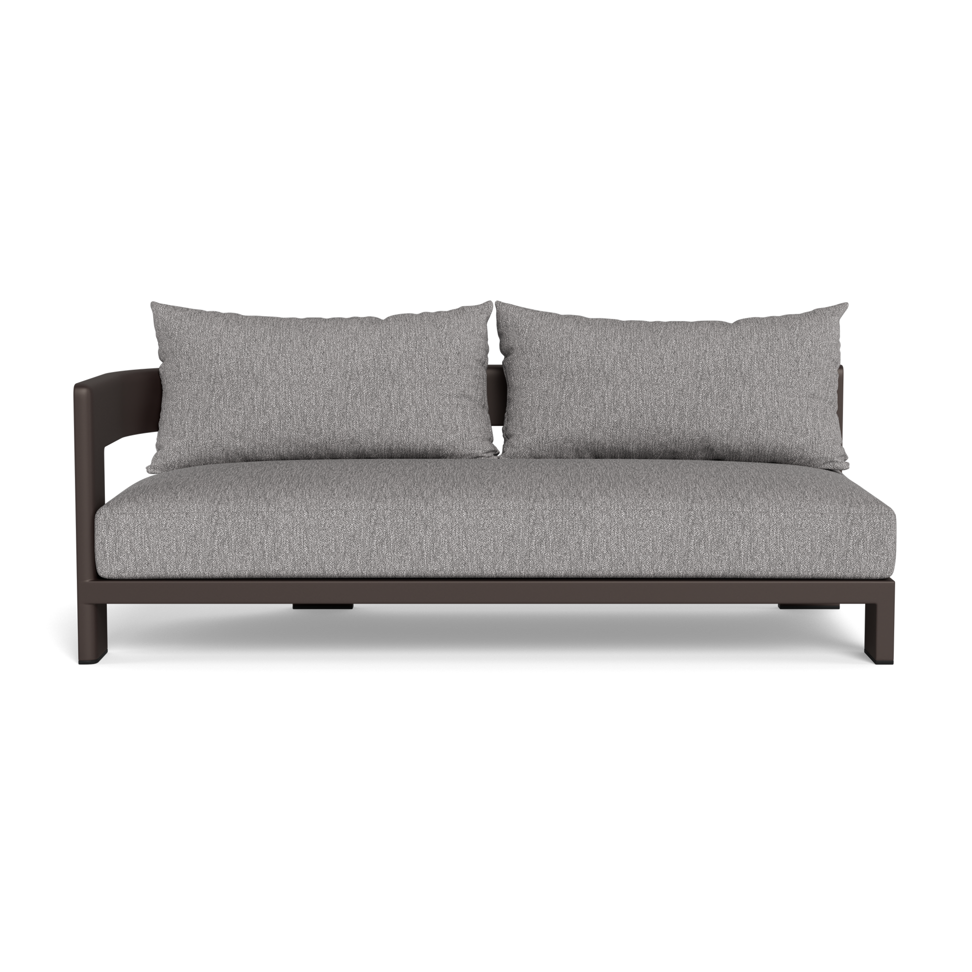 Victoria Aluminum 2 Seat 1 Arm Left