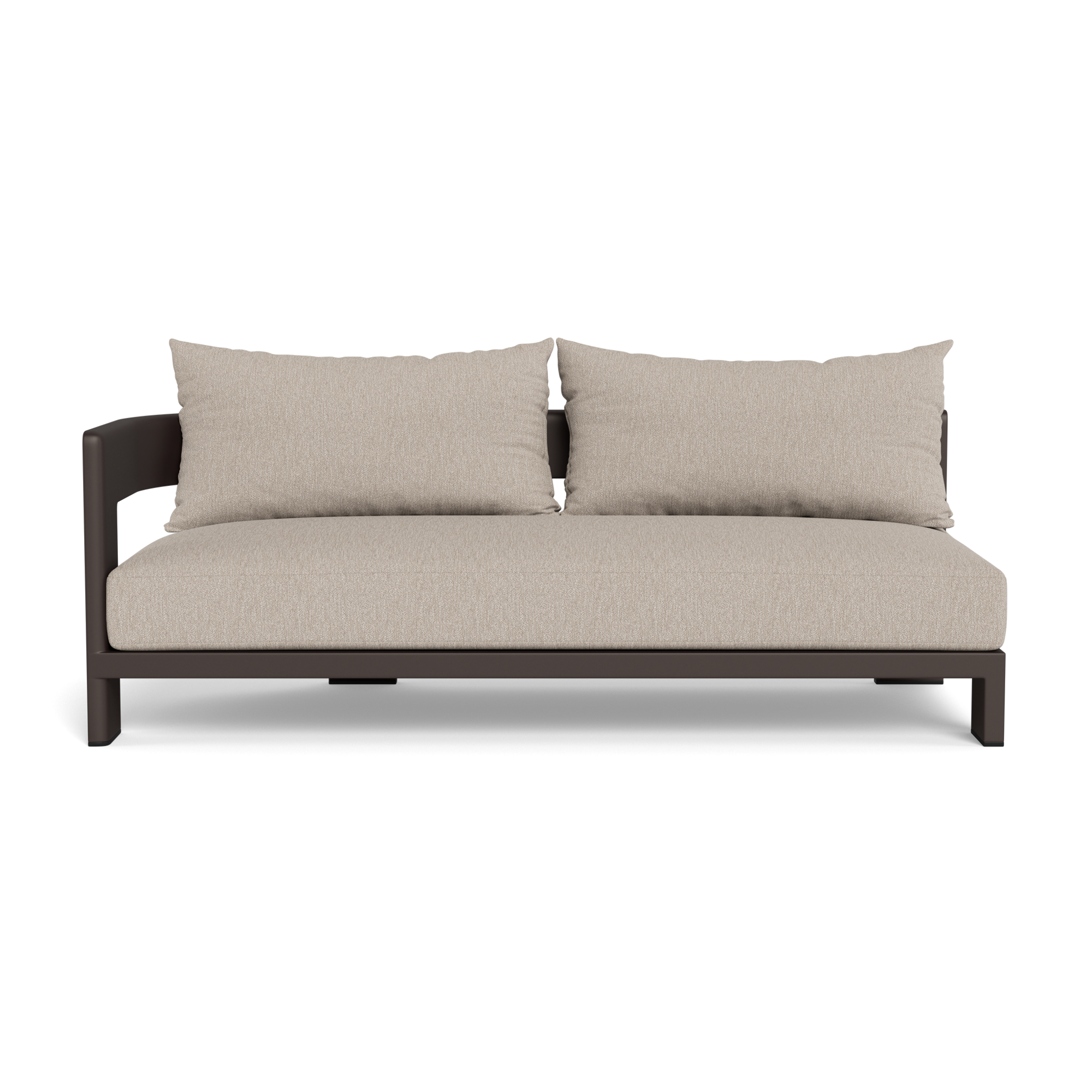 Victoria Aluminum 2 Seat 1 Arm Left