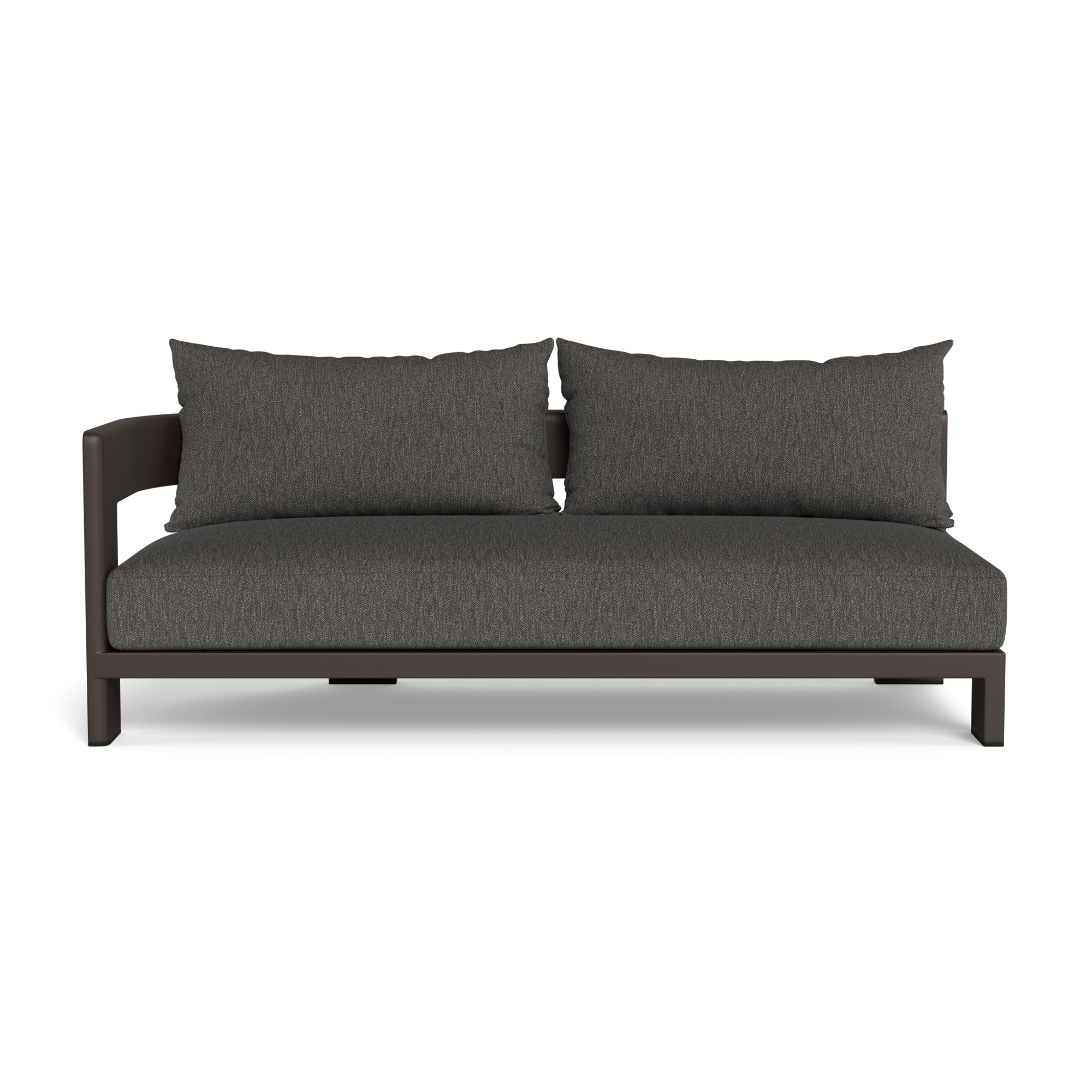 Victoria Aluminum 2 Seat 1 Arm Left