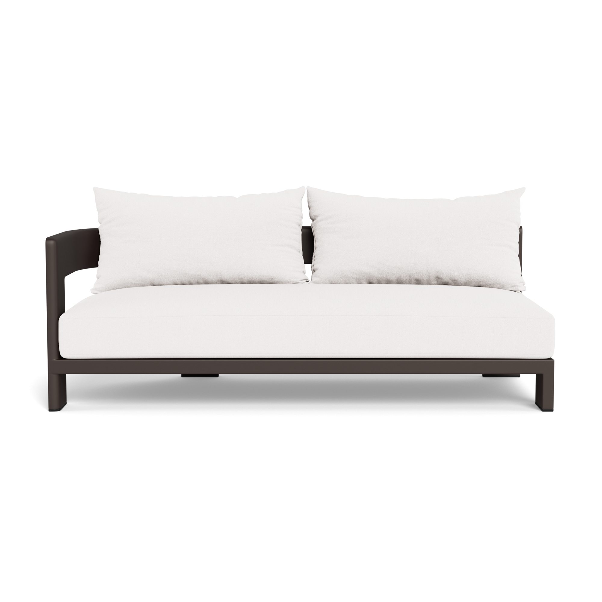 Victoria Aluminum 2 Seat 1 Arm Left