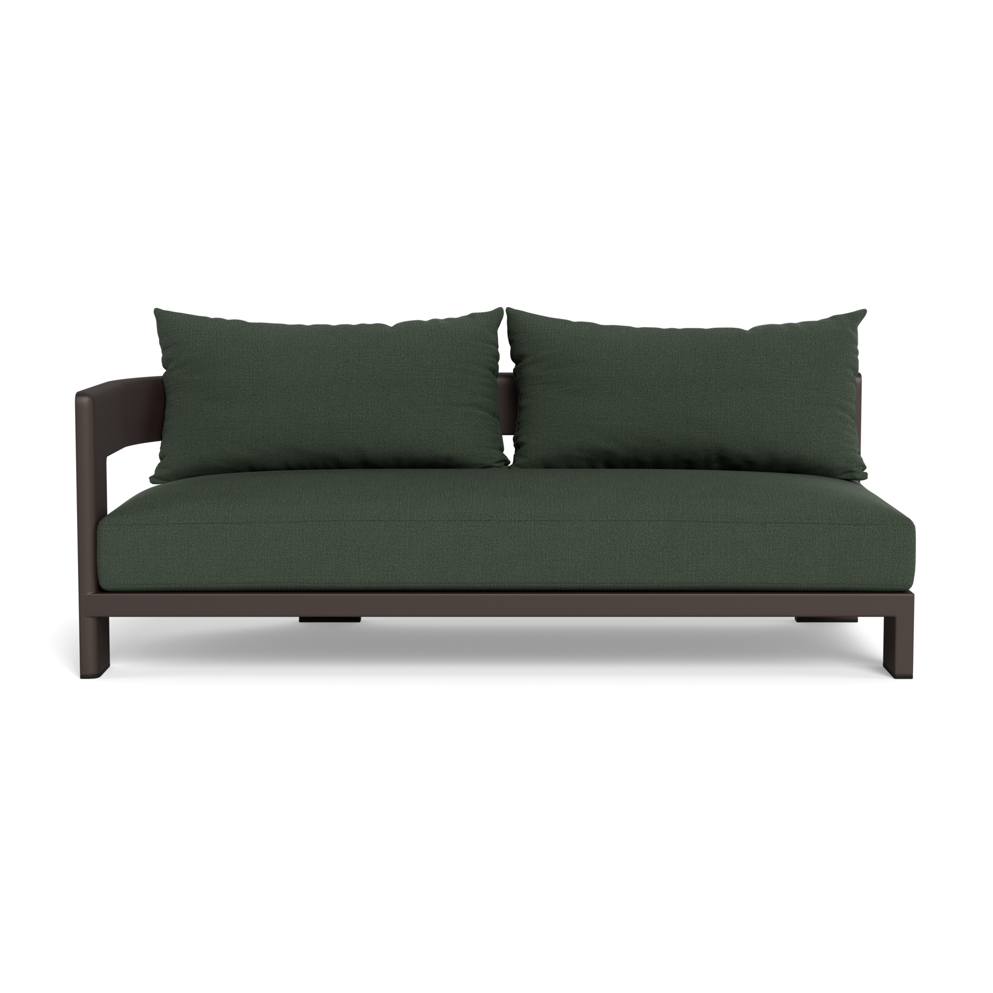 Victoria Aluminum 2 Seat 1 Arm Left