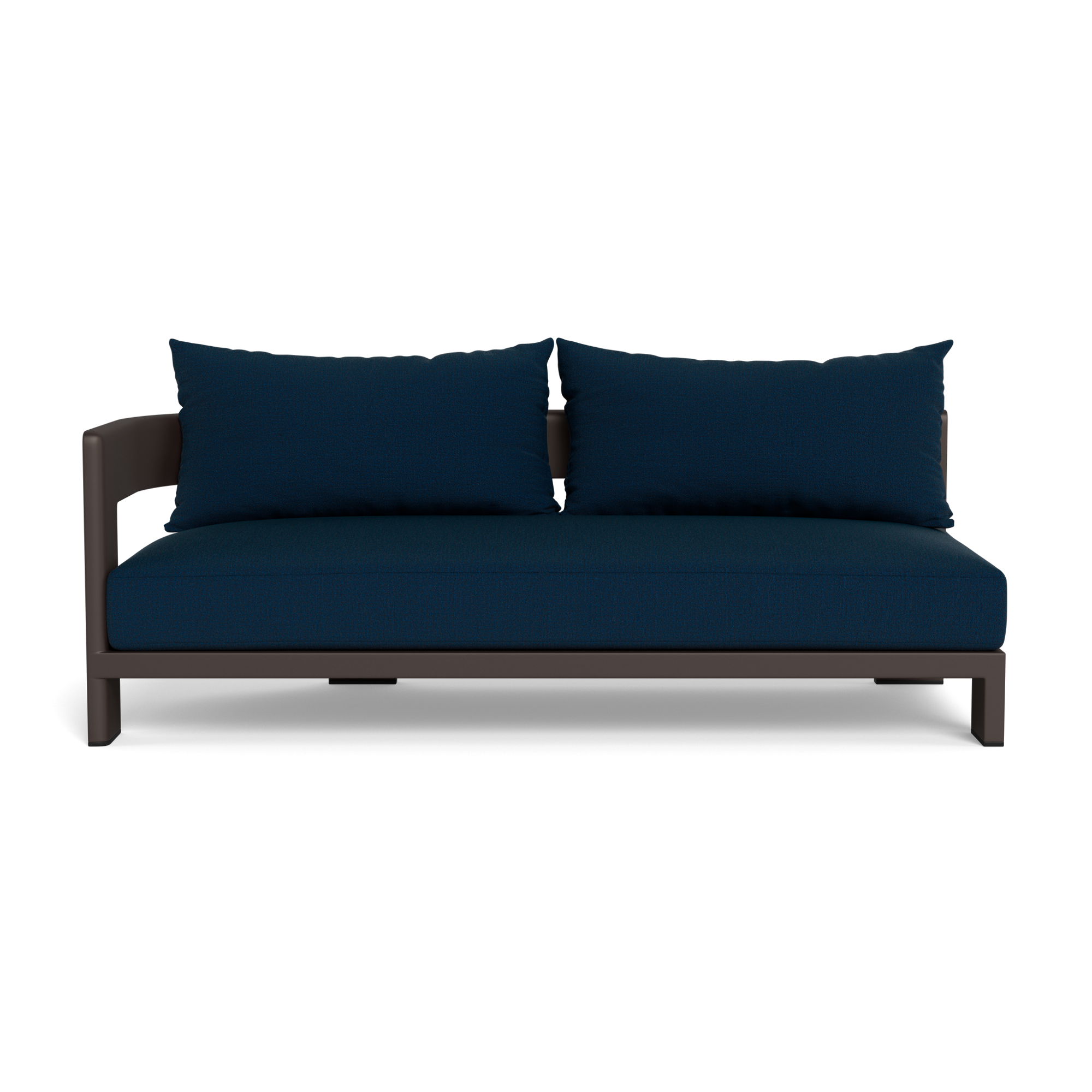 Victoria Aluminum 2 Seat 1 Arm Left
