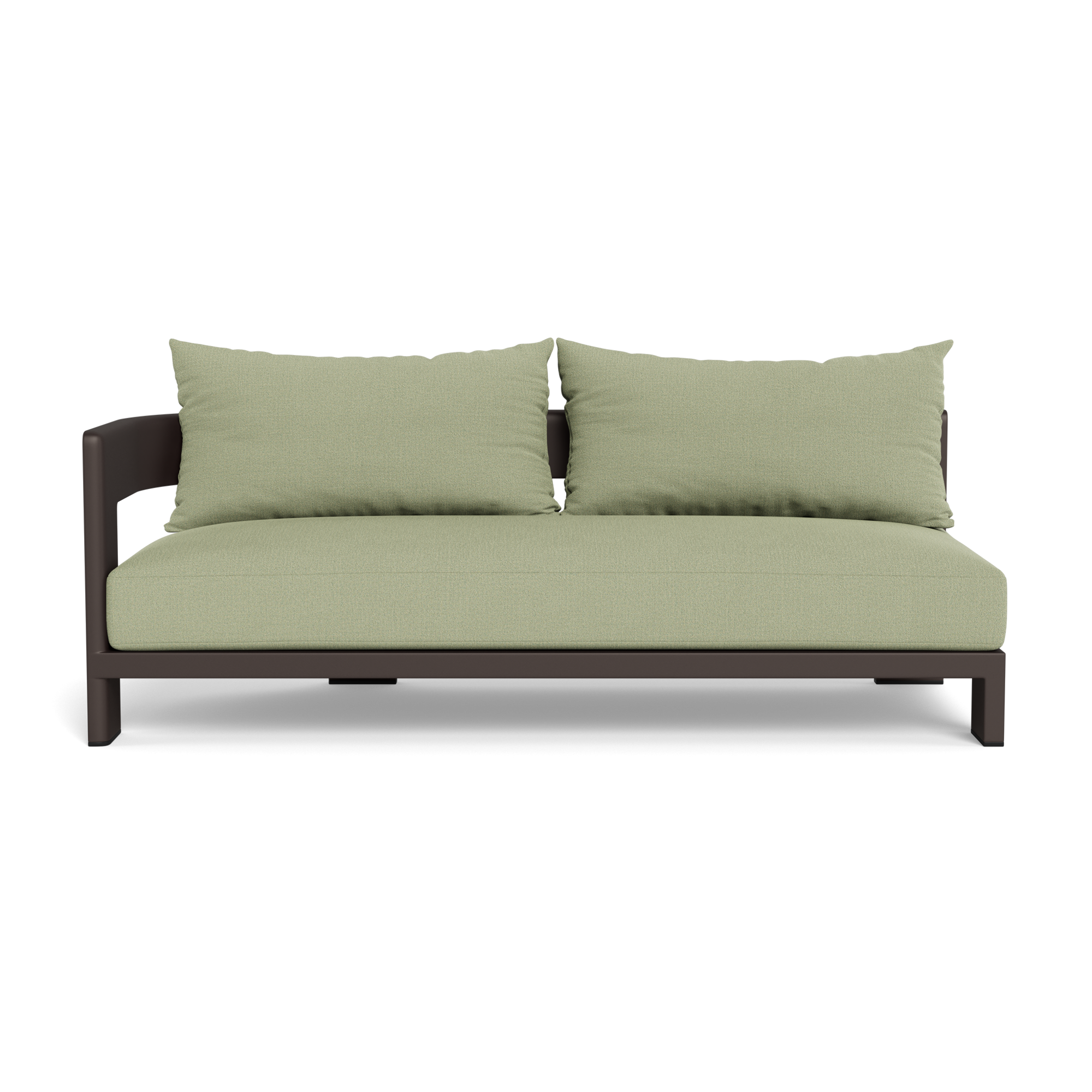 Victoria Aluminum 2 Seat 1 Arm Left