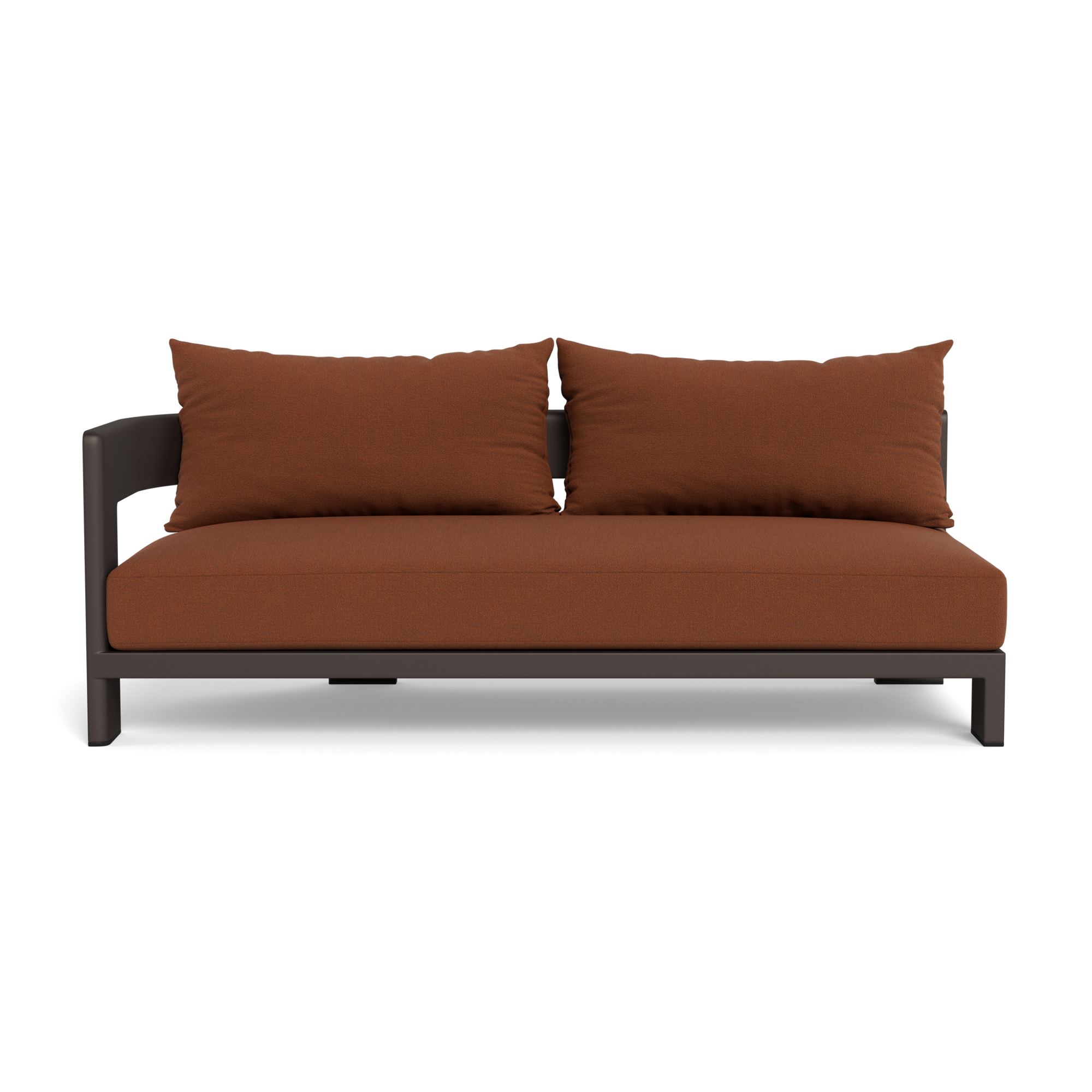Victoria Aluminum 2 Seat 1 Arm Left