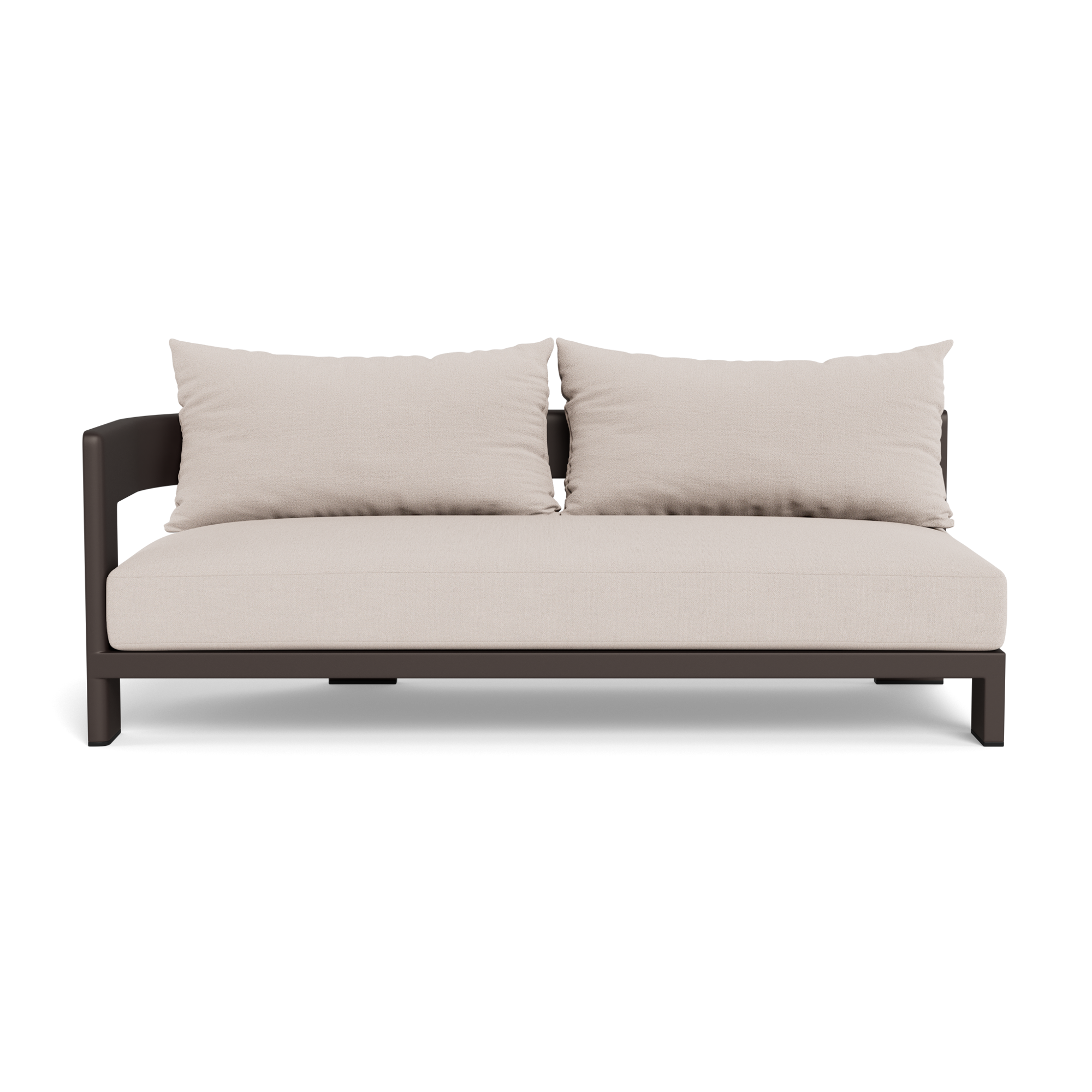 Victoria Aluminum 2 Seat 1 Arm Left