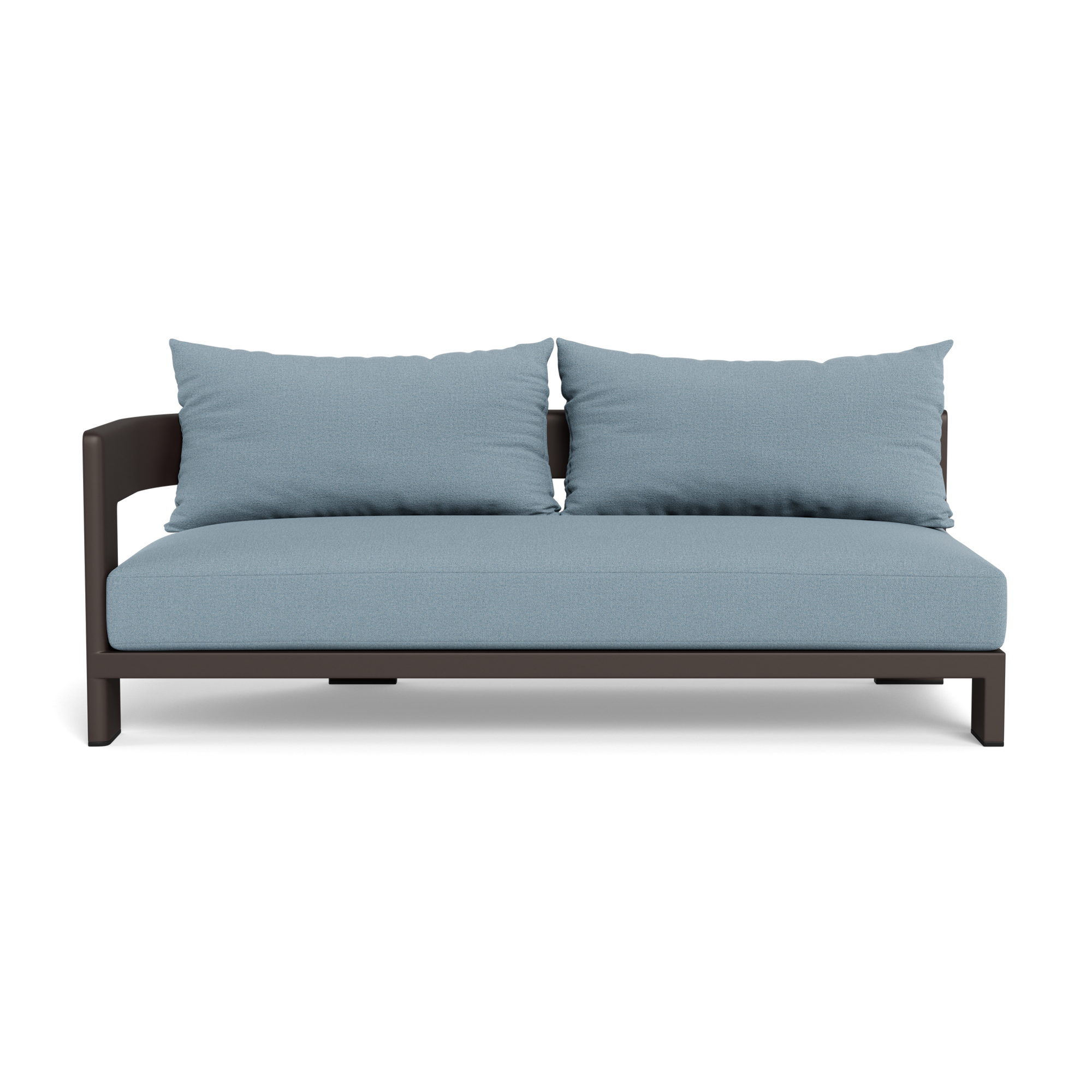 Victoria Aluminum 2 Seat 1 Arm Left