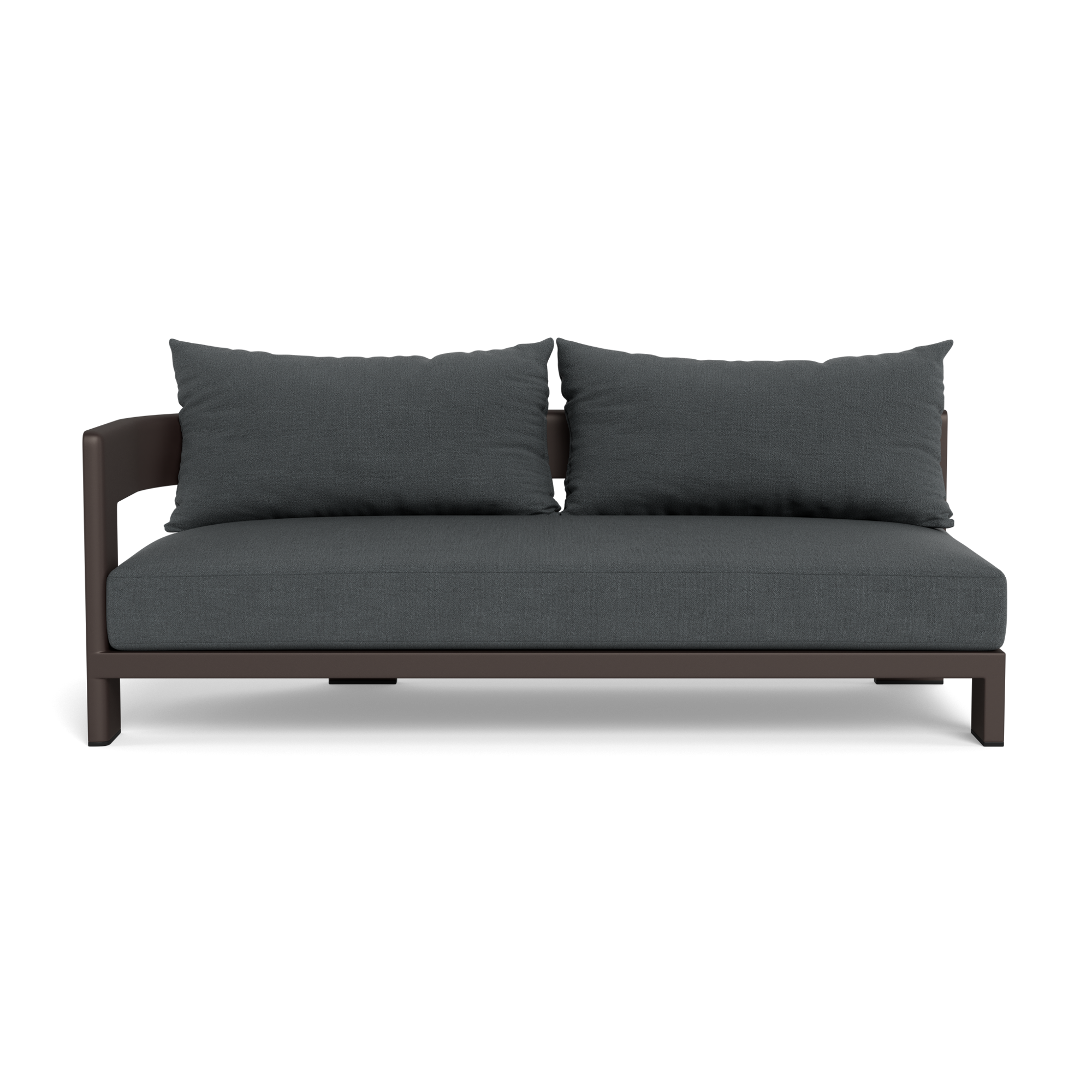 Victoria Aluminum 2 Seat 1 Arm Left
