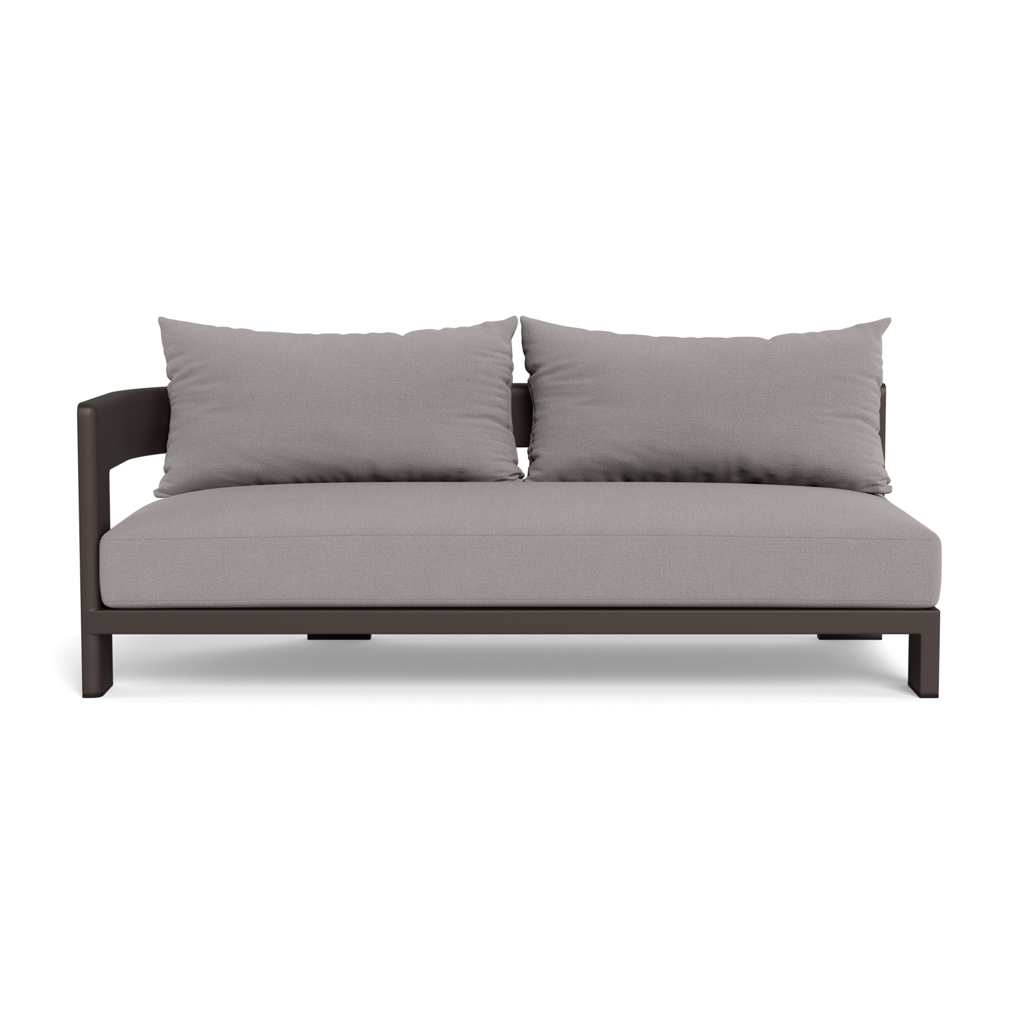 Victoria Aluminum 2 Seat 1 Arm Left